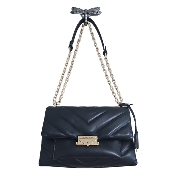 MICHAEL KORS CECE MEDIUM QUILTED LEATHER CONVERTIBLE SHOULDER BAG - Picture 2 of 16